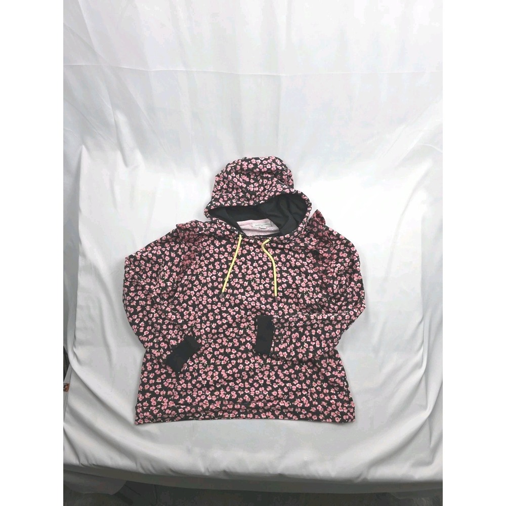 Sandy Liang x Target Hoodie Womens Size XL Ditsy Floral Ruffle Shoulder Pullover